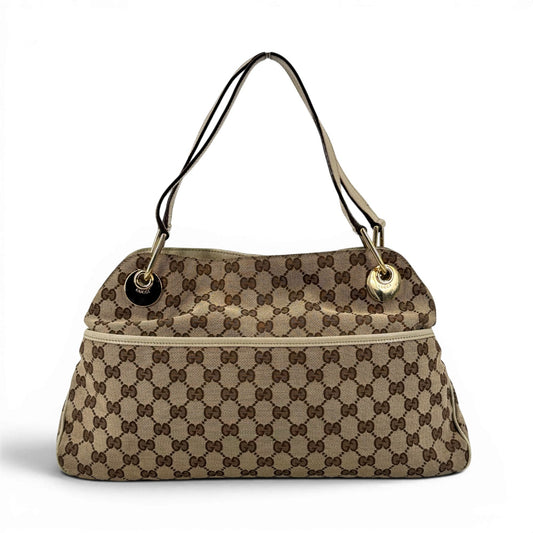 GUCCI エクリプス GGキャンバス ベージュ ショルダートート 120836