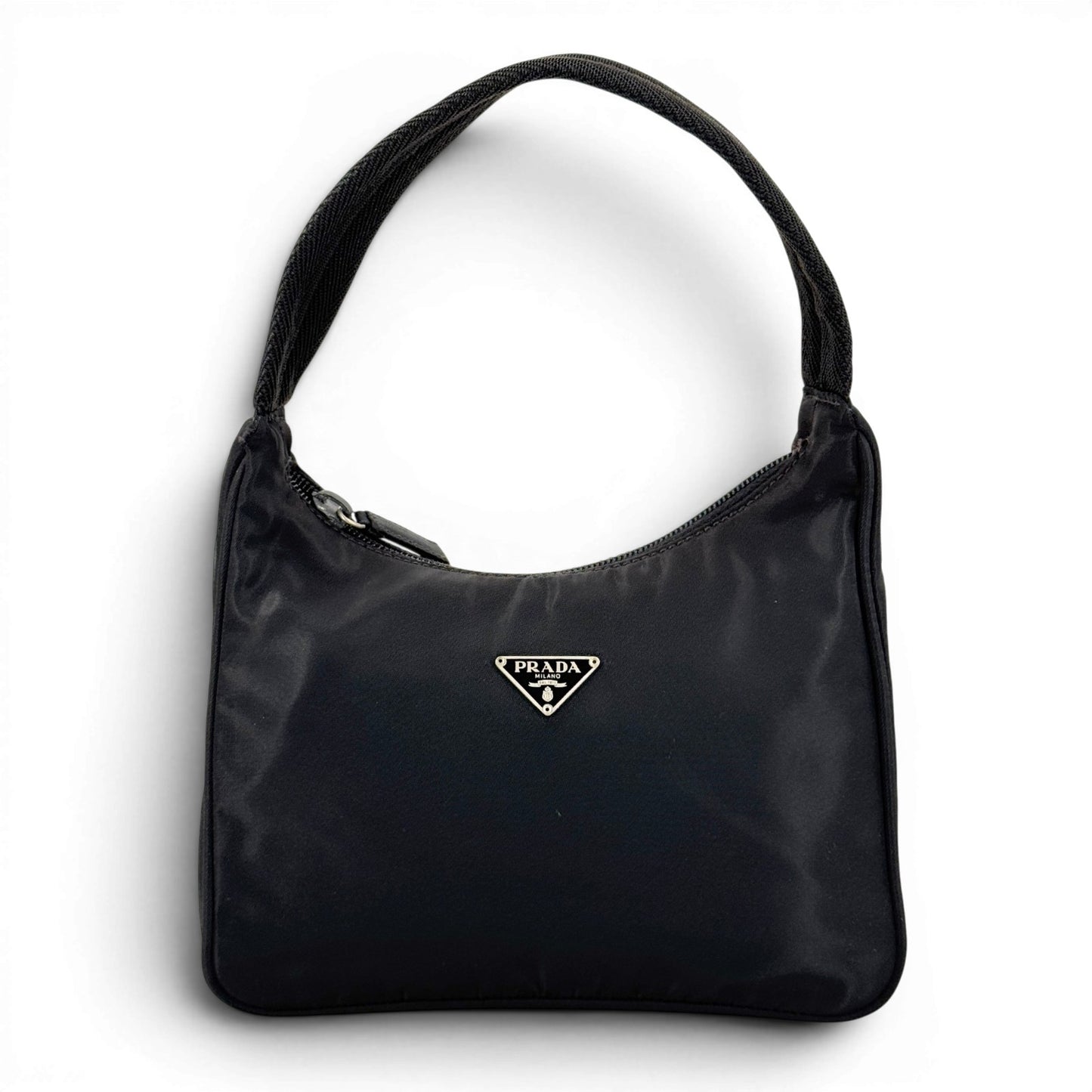 PRADA ナイロン ミニハンドバッグポーチ ブラック