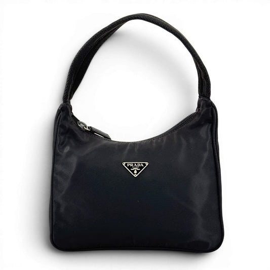 PRADA ナイロン ミニハンドバッグポーチ ブラック