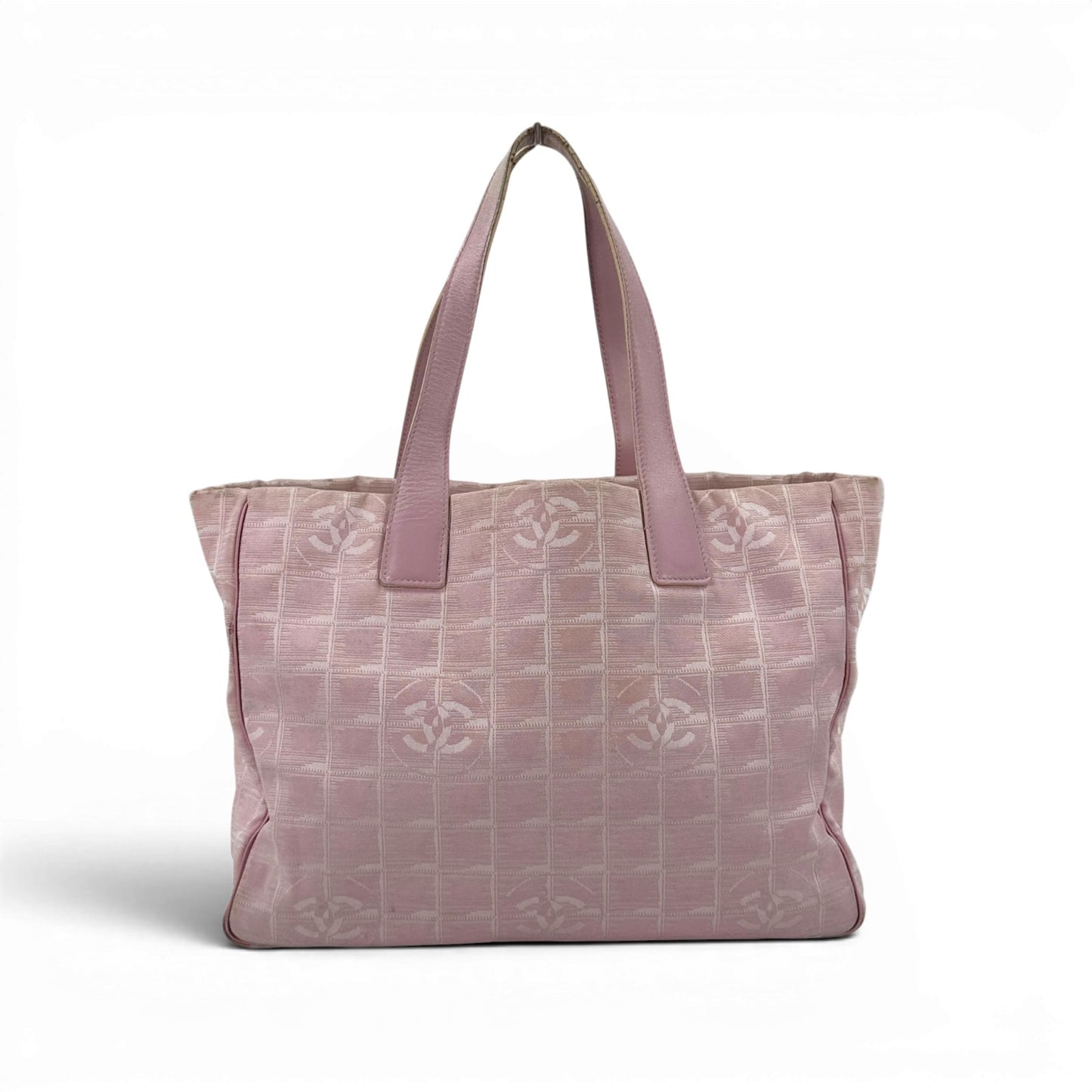 CHANEL ニュー トラベル ライン MM ナイロン ピンク ショルダー トート A15991