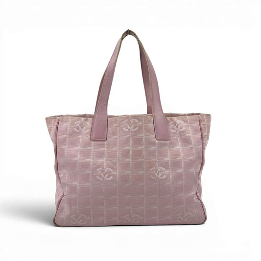 CHANEL ニュー トラベル ライン MM ナイロン ピンク ショルダー トート A15991