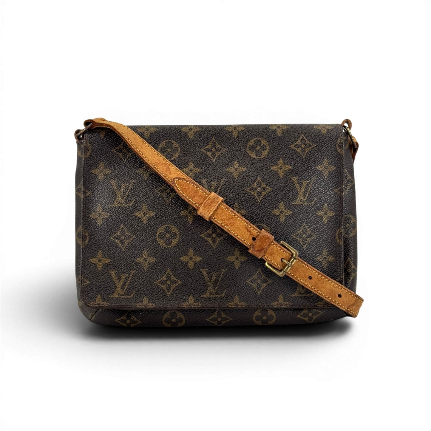LOUIS VUITTON ミュゼットタンゴ モノグラムキャンバス ブラウン ショルダーバッグ M51388