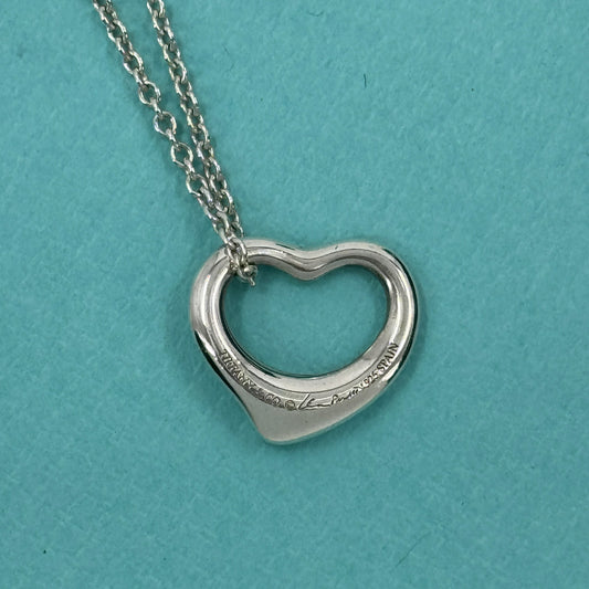 TIFFANY ネックレス エルサ・ペレッティ オープンハート スモール SV925