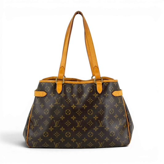 LOUIS VUITTON バティニョール ホリゾンタル モノグラム キャンバス ブラウン トート M51154