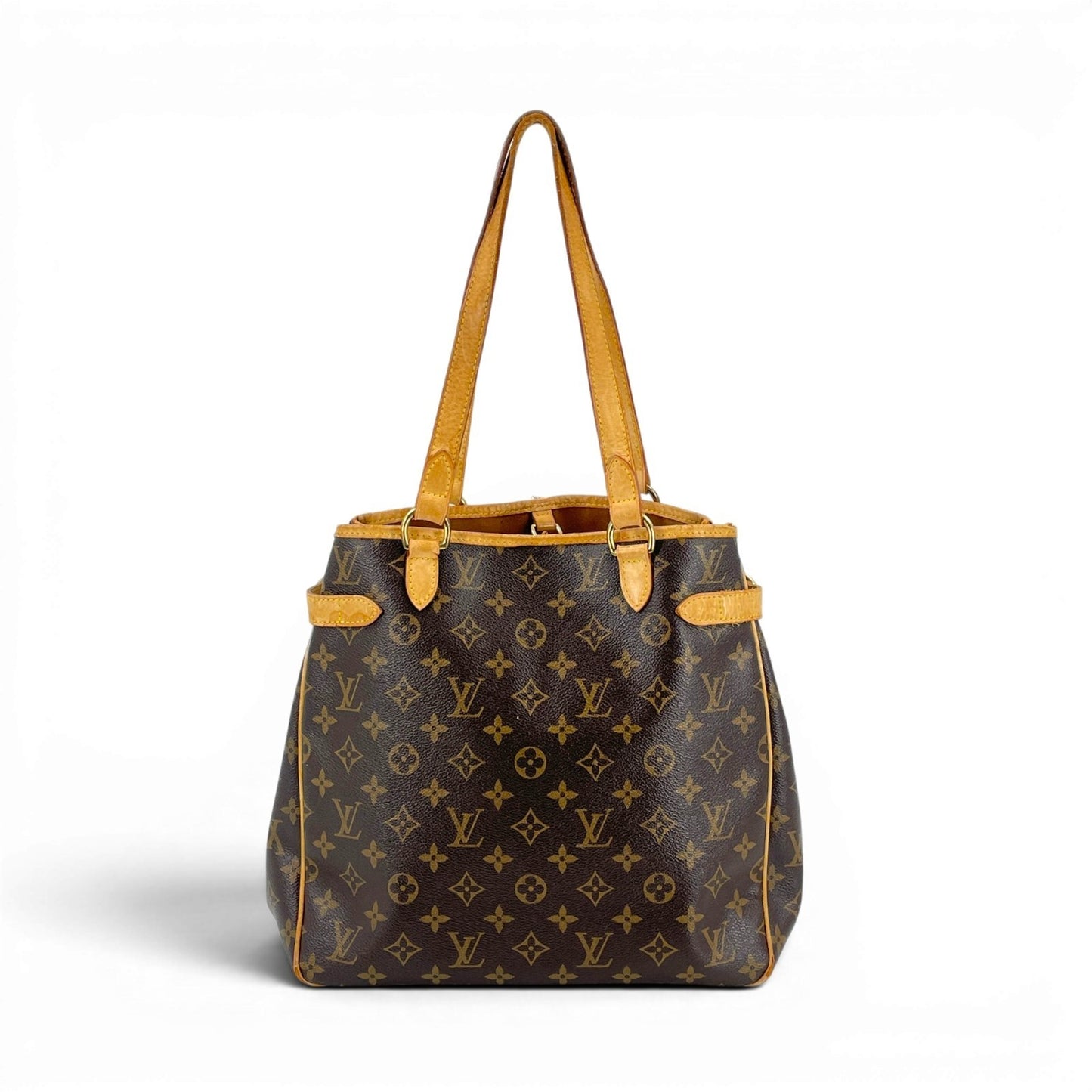 LOUIS VUITTON バティニョール バーティカル モノグラム キャンバス ブラウン ショルダー トート M51153