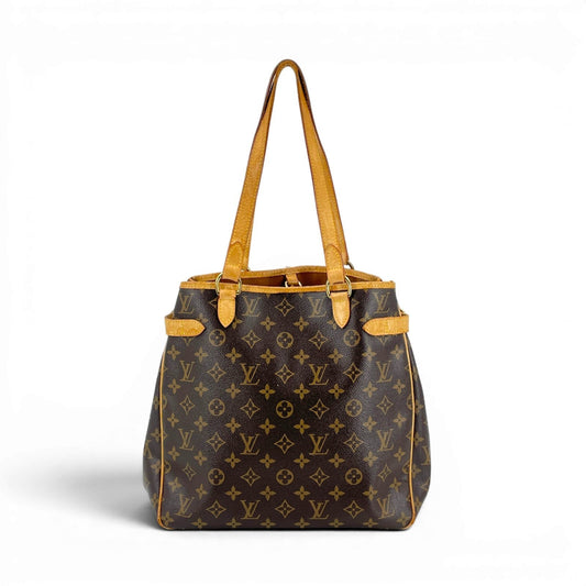 LOUIS VUITTON バティニョール バーティカル モノグラム キャンバス ブラウン ショルダー トート M51153