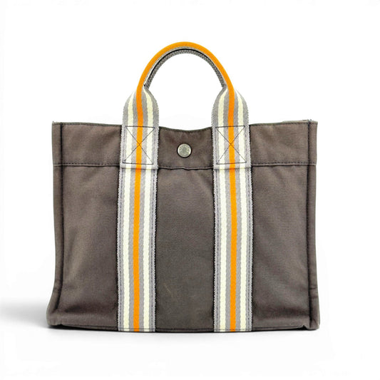 HERMES フールトゥーPM 銀座2001年限定 キャンバストートバッグ
