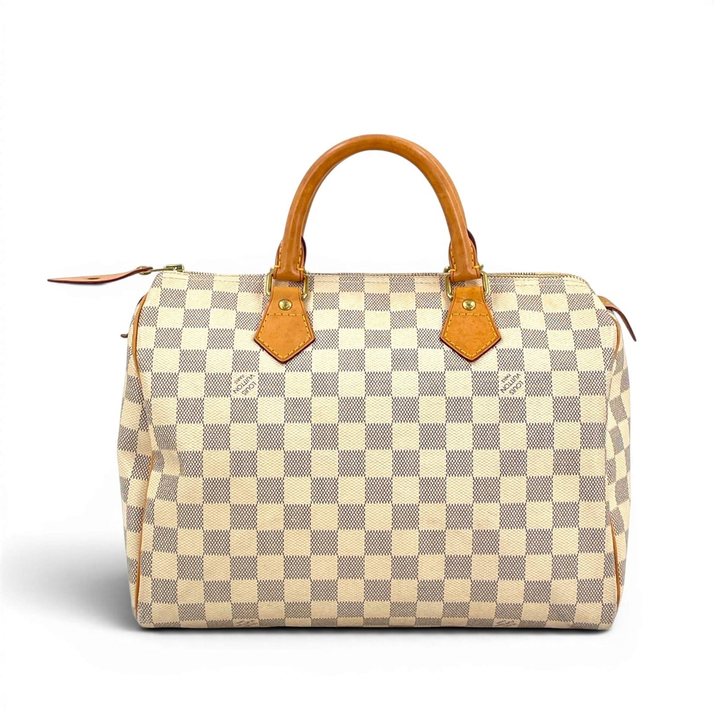 LOUIS VUITTON スピーディ30 ダミエ・アズール キャンバス ホワイト ハンドバッグ N41533