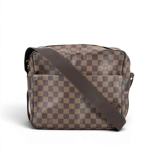 LOUIS VUITTON ナヴィリオ ダミエ・エベヌ キャンバス ブラウン ショルダーバッグ N45255