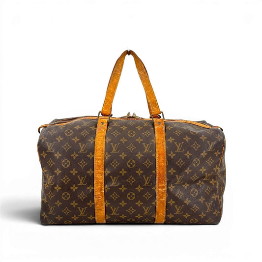 LOUIS VUITTON サック・スープル45 モノグラムキャンバス ブラウン ボストンバッグ M41624