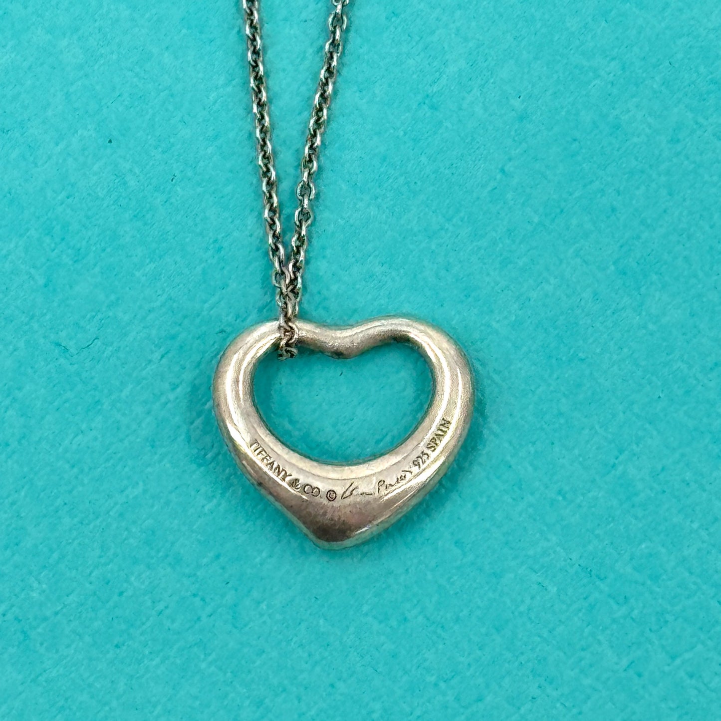 TIFFANY オープンハート ネックレス SV925 ペレッティ