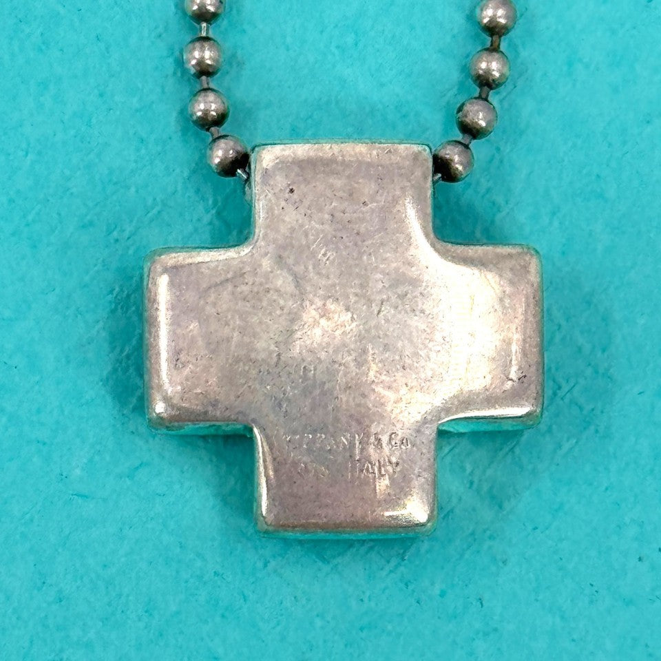 TIFFANY ネックレス   クロス  925 SV