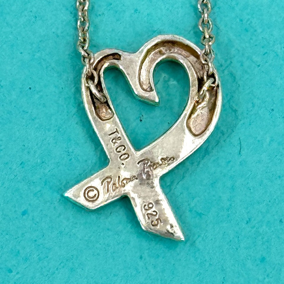 TIFFANY ネックレス SV 925 パロマピカソ ラビングハート