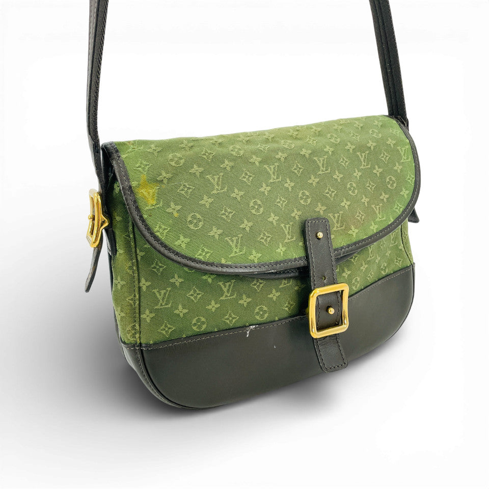 LOUIS VUITTON モノグラム ミニラン グリーン カーキ ベレンジャー M92673 ショルダーバッグ