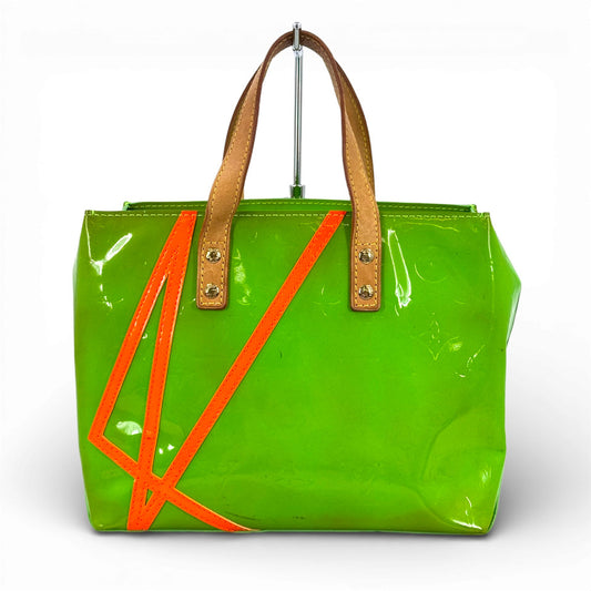 LOUIS VUITTON モノグラム ヴェルニ フルオ　グリーン リードPM M91904 ハンドバッグ