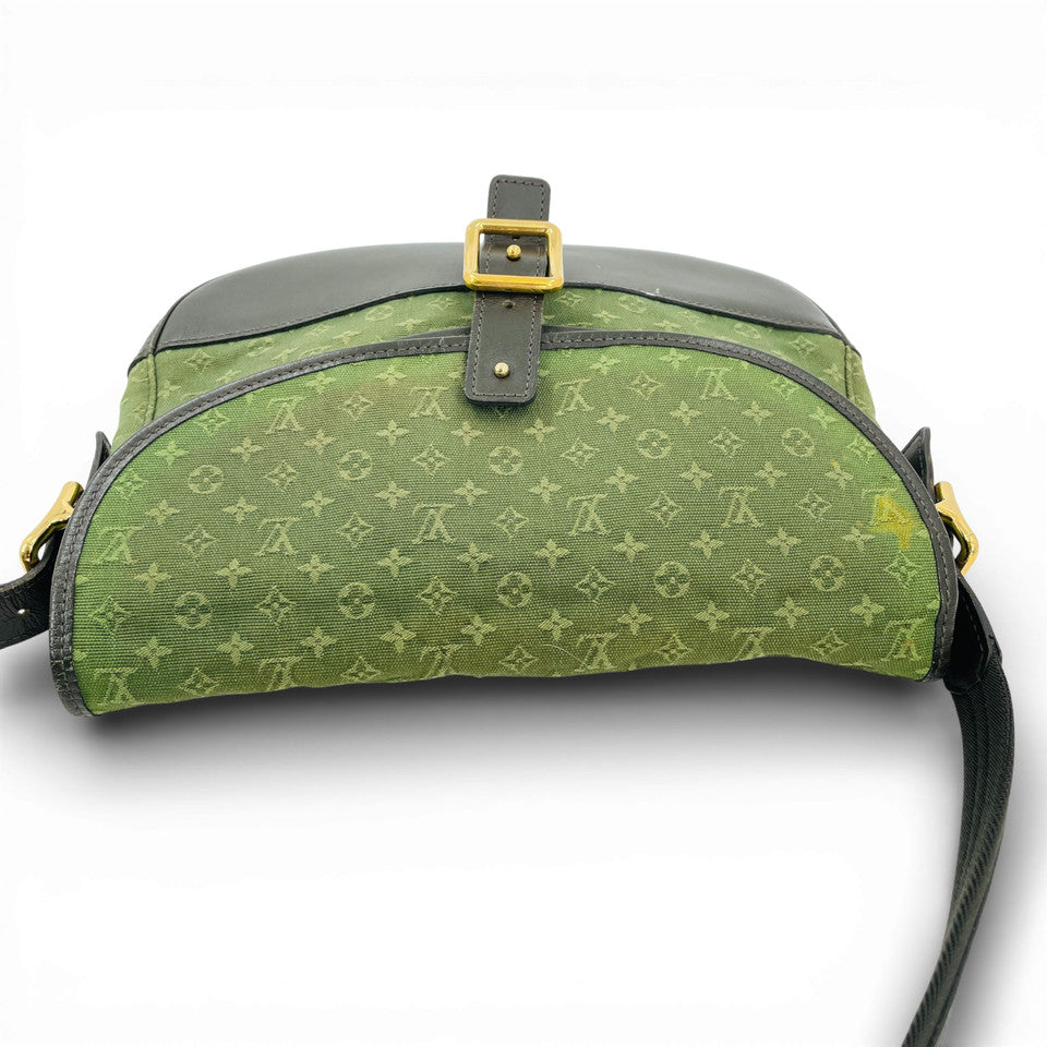 LOUIS VUITTON モノグラム ミニラン グリーン カーキ ベレンジャー M92673 ショルダーバッグ