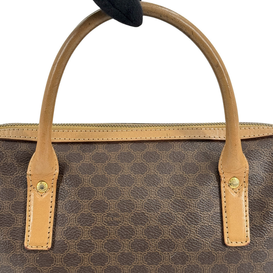 CELINE マカダム キャンバス ボストンバッグ