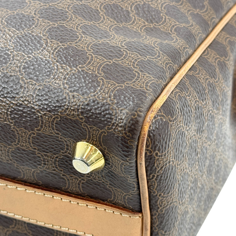 CELINE マカダム キャンバス ボストンバッグ