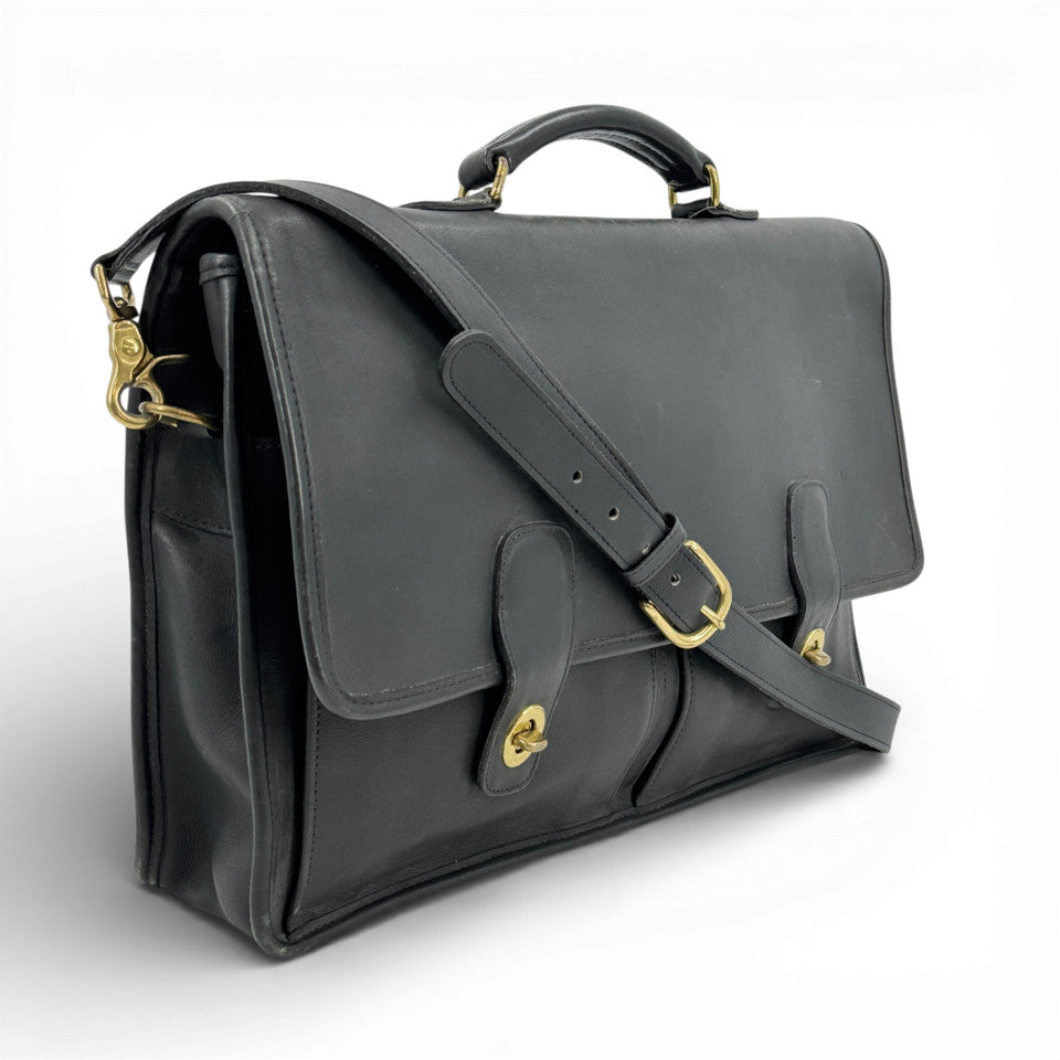 COACH ブラック 2WAY ショルダーバッグ アメリカ製 オールドコーチ