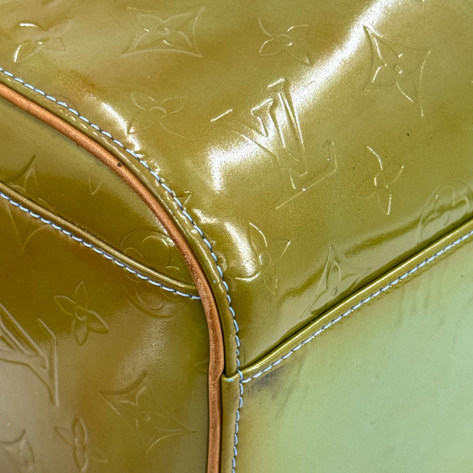 LOUIS VUITTON モノグラム ヴェルニ グリーン マーサー 45 M91001 ボストン