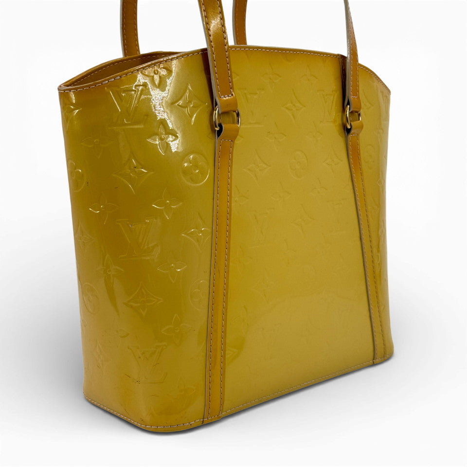 LOUIS VUITTON モノグラム ヴェルニ アヴァロンMM ブロンコレール M91743 ハンドバッグ