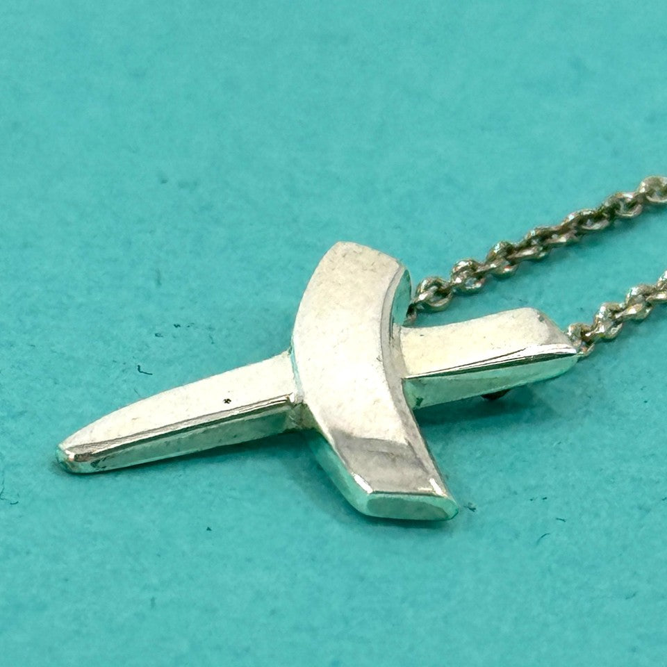 TIFFANY ネックレス   キス クロス  925 SV