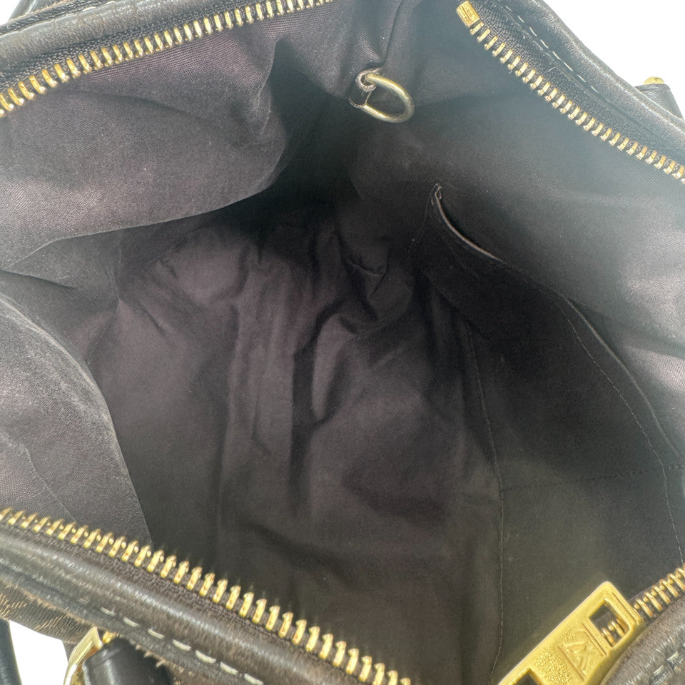 LOUIS VUITTON モノグラム ミニラン エベヌ イディール エレジー M5666 2WAY ハンドバッグ