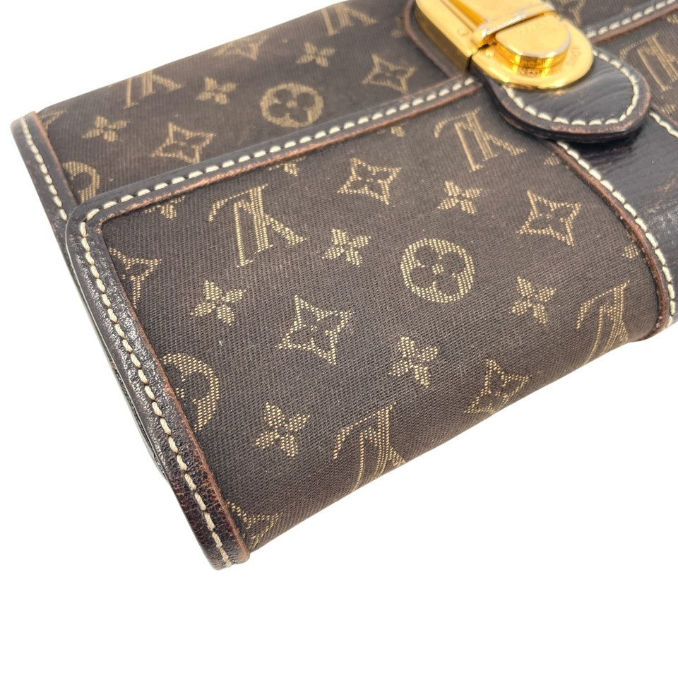 LOUIS VUITTON モノグラム ミニラン イディル ポルトフォイユ サラ ウォレット M63006