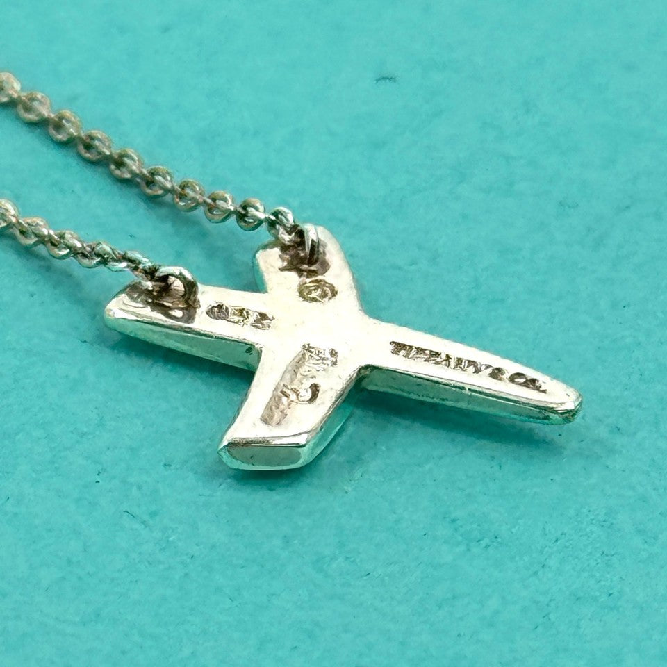 TIFFANY ネックレス   キス クロス  925 SV