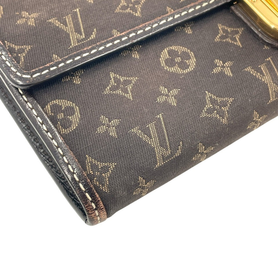 LOUIS VUITTON モノグラム ミニラン イディル ポルトフォイユ サラ ウォレット M63006