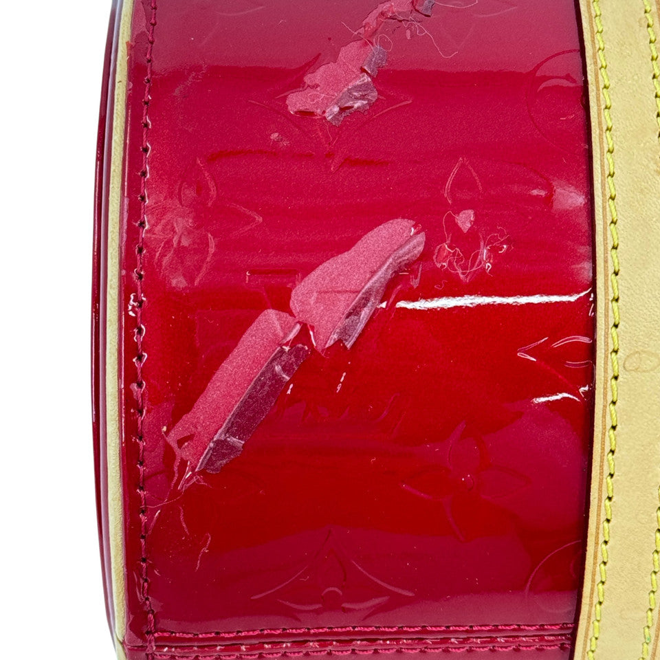 LOUIS VUITTON モノグラム ヴェルニ レッド ベッドフォード M91986 ハンドバッグ