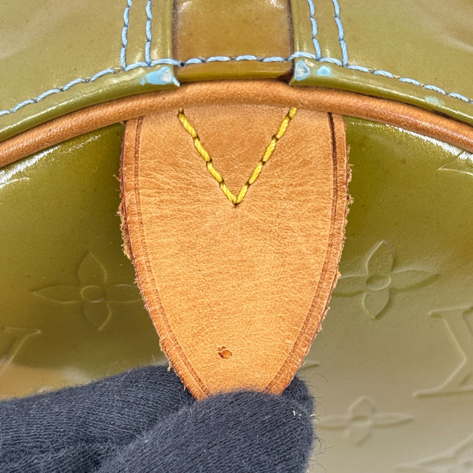 LOUIS VUITTON モノグラム ヴェルニ グリーン マーサー 45 M91001 ボストン
