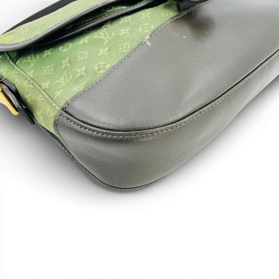 LOUIS VUITTON モノグラム ミニラン グリーン カーキ ベレンジャー M92673 ショルダーバッグ