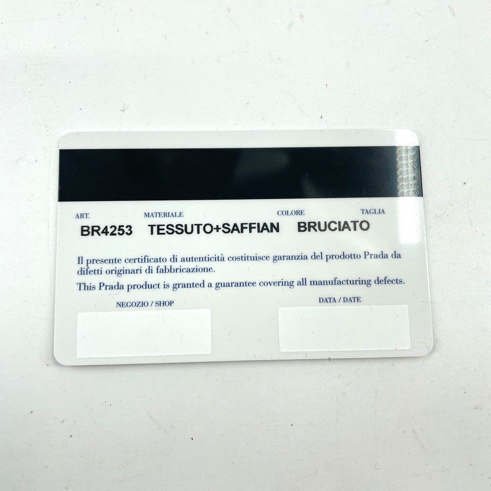 PRADA ミラノナイロン&サフィアーノレザー 2WAY Bruciato ショルダーバッグ