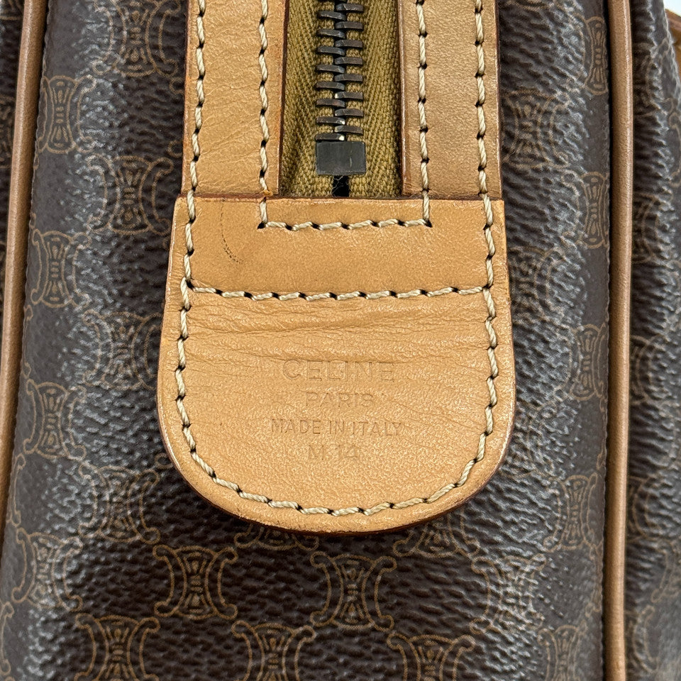 CELINE マカダム キャンバス ボストンバッグ
