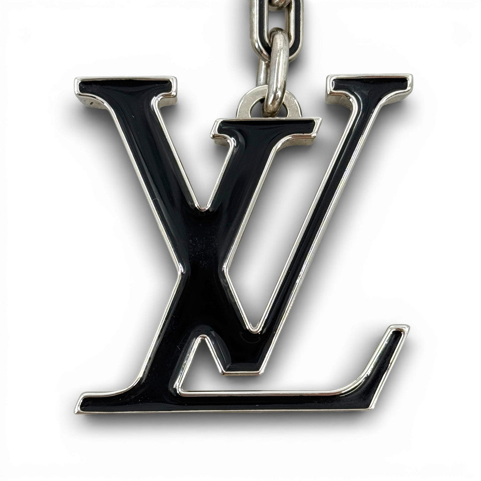 LOUIS VUITTON ポルトクレ プリント イニシャル ブラック M65071 バッグ チャーム