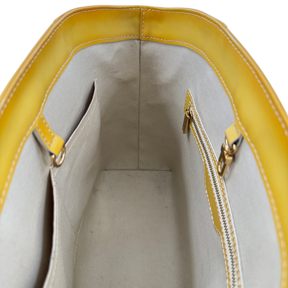 LOUIS VUITTON モノグラム ヴェルニ アヴァロンMM ブロンコレール M91743 ハンドバッグ