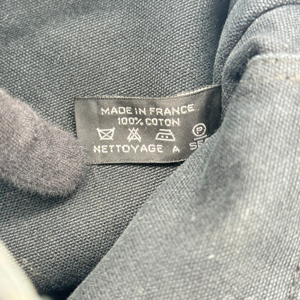 HERMES ブラック キャンバス ニューフールトゥPM ハンドバッグ