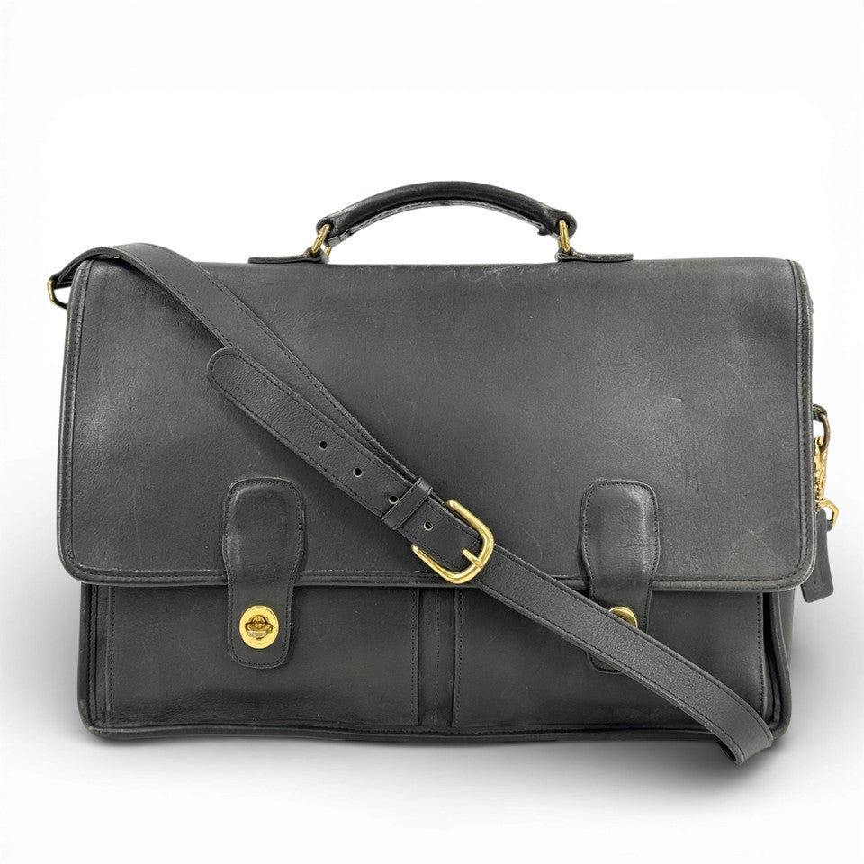 COACH ブラック 2WAY ショルダーバッグ アメリカ製 オールドコーチ