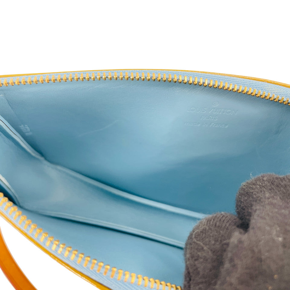 LOUIS VUITTON モノグラム ヴェルニ レキシントン ヴェルニ グリーン M91011 ポーチ