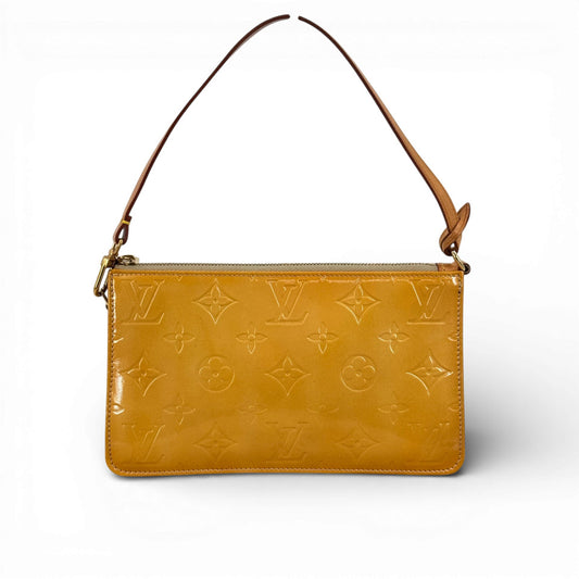 LOUIS VUITTON モノグラム ヴェルニ イエロー レキシントン M91058 ポーチ