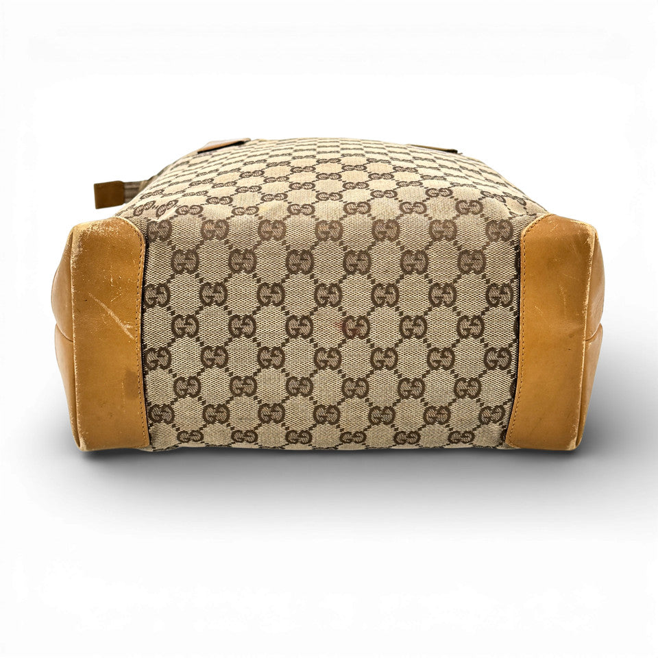 GUCCI GGキャンバス ベージュ ショルダーバッグ
