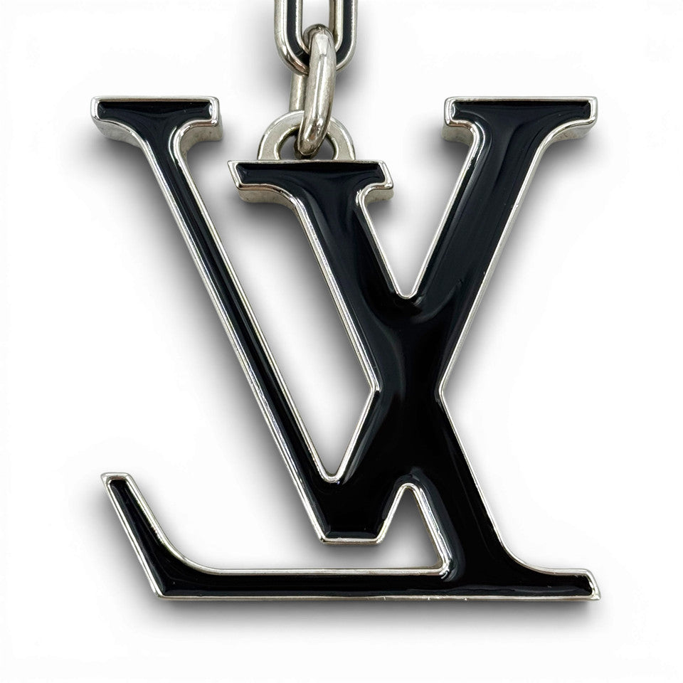LOUIS VUITTON ポルトクレ プリント イニシャル ブラック M65071 バッグ チャーム