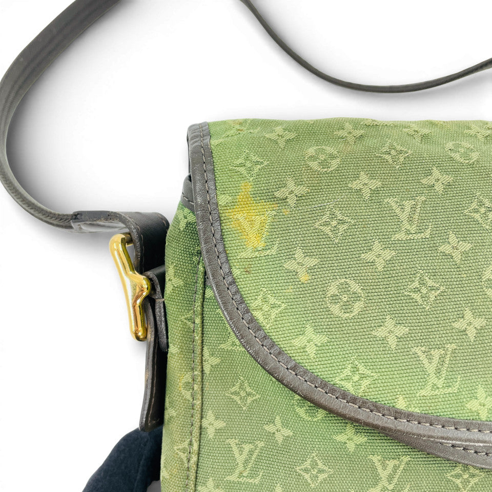 LOUIS VUITTON モノグラム ミニラン グリーン カーキ ベレンジャー M92673 ショルダーバッグ