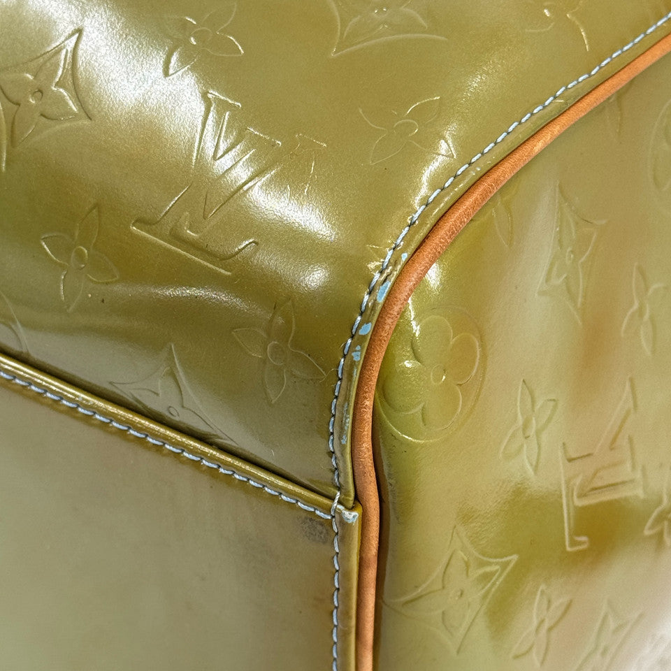 LOUIS VUITTON モノグラム ヴェルニ グリーン マーサー 45 M91001 ボストン