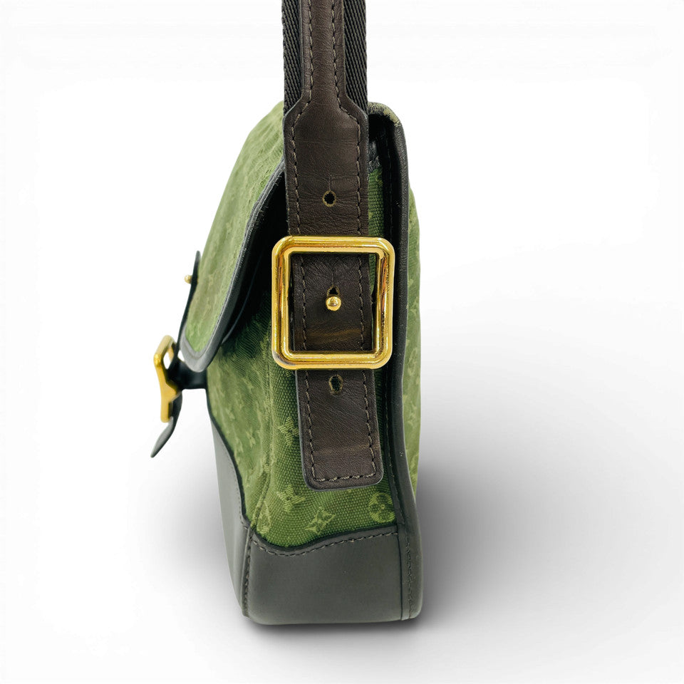 LOUIS VUITTON モノグラム ミニラン グリーン カーキ ベレンジャー M92673 ショルダーバッグ