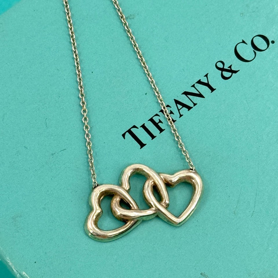 TIFFANY ネックレス   トリプルハート  925 SV