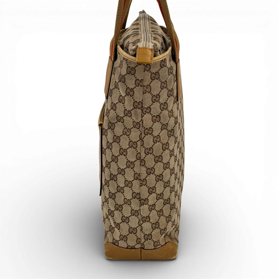 GUCCI GGキャンバス ベージュ ショルダーバッグ