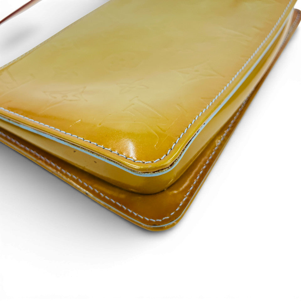 LOUIS VUITTON モノグラム ヴェルニ レキシントン ヴェルニ グリーン M91011 ポーチ
