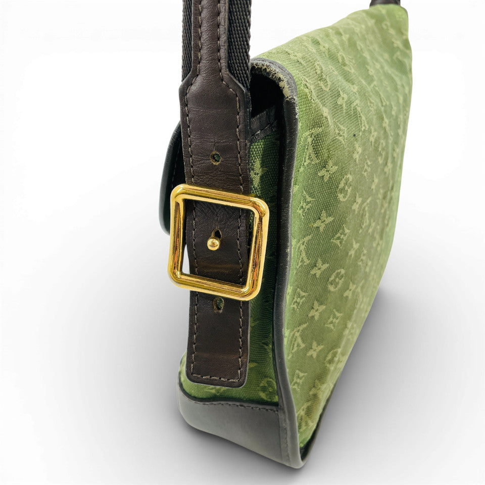 LOUIS VUITTON モノグラム ミニラン グリーン カーキ ベレンジャー M92673 ショルダーバッグ